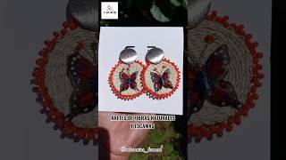 ARETES ARTESANALES DE FIBRAS hechoamano pty emprendedoras fibras aretes tejido bisuteriapty [upl. by Novehs]