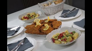 Fileti oslića u kukuruznim pahuljicama i krumpir salata  Cornflakes Hake Fish Recipe [upl. by Welcy]