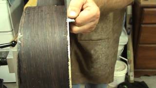 Luthier Tips du Jour  cutting binding channels by hand [upl. by Cohby251]