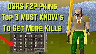 OSRS F2P Pk Tips 2021 Top 3 Must Knows For Beginners [upl. by Birch]