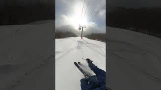 Early Morning Run on the 2025 Nordica Enforcer 104 from our 8th Annual Ski Test at Stowe [upl. by Manny]