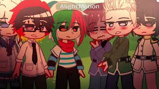 gangstas paradisememe countryhumans meets hetalia ft Axis powers [upl. by Olonam]