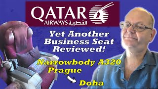 Narrowbody Business Class  Qatar Airways A320 from Prague to Doha [upl. by Goldstein]