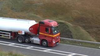 LORRIES OVER WOODHEAD PASS OCT 2016 [upl. by Ralaigh154]