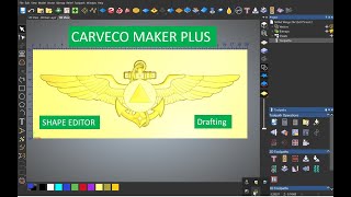 Carveco Maker Plus shape editor and Draft [upl. by Collar]