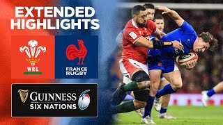 Wales v France  Extended Highlights  2022 Guinness Six Nations [upl. by Kerwin]