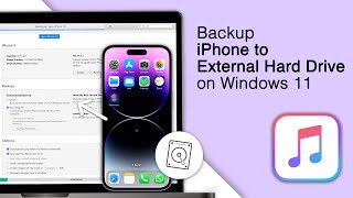 Backup iPhone to external Hard Drive on Windows 11 2024 [upl. by Bob]