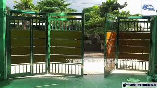 Automatic trackless folding gate [upl. by Attolrac]