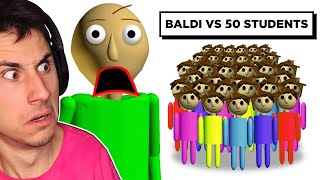 50 Players Help Me Beat Baldis Basics [upl. by Haimes523]