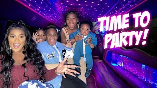 WE SURPRISED THE KIDS WITH A PARTY BUS VLOGMAS DAY 1  NEW INTRO [upl. by Anaiq375]