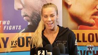 Katlyn Chookagian on Jessica Eye “This is a number one contenders fight” at UFC 231 [upl. by Beret991]