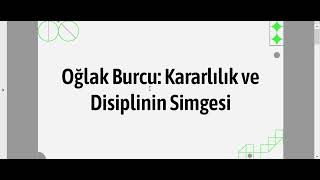 Oğlak Burcu  Kararlılığın ve Azmin Simgesi oğlakburcu oğlak astology [upl. by Einahpetse172]