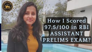 HOW I SCORED 975100 IN RBI ASSISTANT PRELIMS EXAM  STEPS TO GROW [upl. by Roosevelt60]