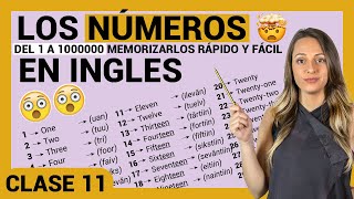 🚀🚀LOS NÚMEROS en INGLÉS del 1 al 1000000 👉🏼Pronunciación Inglés básico RÁPIDO y FÁCIL [upl. by Vokaay149]