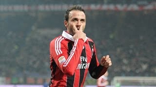 Giampaolo Pazzini  All goals for Milan 20122013 [upl. by Cynarra]