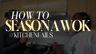 How To Season a Wok  or maybe How NOT TO [upl. by Lesko]