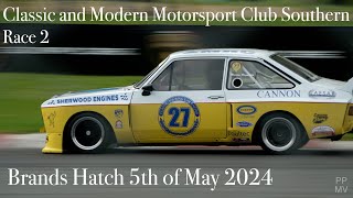 Classic and Modern Motorsport Club Southern CMMCS  Race 2  Brands Hatch 5th of May 2024 [upl. by Llevron]