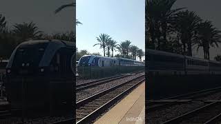 CDTX 2109 leads 580 into Fullerton train railfanusa usatrains amtrak 2109 fullerton railfan [upl. by Johnsten]