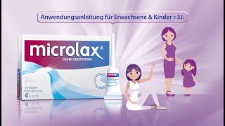 Microlax® Anwendung für Erwachsene amp Kinder ab 3 J [upl. by Amsa]