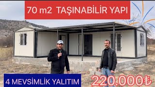 Konteyner ev Kullanım Alanı 42 m2 birleştirmeli yapı  container house [upl. by Maffei962]