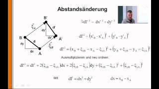 Hydrodynamik 12 Deformation und Deformationstensor [upl. by Dre]