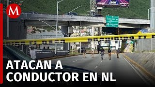 Asesinan a hombre que viajaba a bordo de su camioneta en Monterrey [upl. by Barnum]