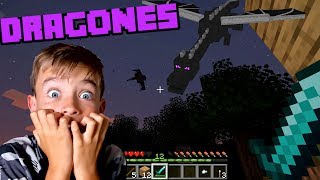 ¡ME ATACA UN DRAGON EN MINECRAFT [upl. by Amery]