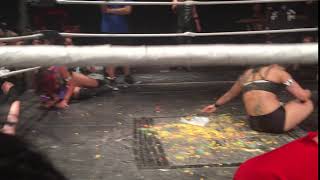 Hoodslam Nicole Savoy suplexes Cereal Man on the Crunch Berries [upl. by Filler]