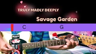 Truly Madly Deeply Savage Garden guitar cover song [upl. by Jezrdna460]