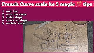 French Curve scale ke 5 magic 🪄 tips fashion blousecutting digitalartwithme [upl. by Atinrahc946]