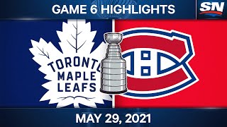 NHL Game Highlights  Maple Leafs vs Canadiens Game 6 – May 29 2021 [upl. by Akzseinga803]