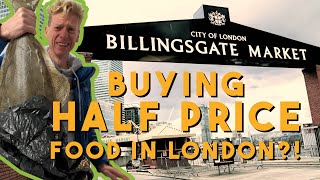 Buying HALF PRICE FOOD at London wholesale markets Visit Billingsgate Smithfield and Spitalfields [upl. by Innej]