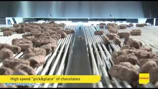 Episode 7  M430iA robots in Food Industry quotPickampPlacequot of chocolates WOW Technology [upl. by Wentworth]