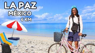 Viajé de LA PAZ a la PLAYA en BICI 🏝️🚲  CICLOVÍA LA PAZ BCS [upl. by Atnod]