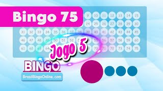 Bingo 75 Bolas em Casa  Jogo 5  Brasil Bingo Online [upl. by Lauter118]