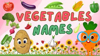 Learn vegetables for toddlers  vegetables names with pictures  Educational video for kids [upl. by Mariam]