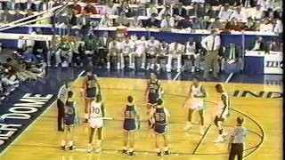 1990 Indiana High School Basketball Final Entire 4th Quarter Damon Bailey [upl. by Cavill]