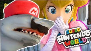 Shark Puppet Goes To Super Nintendo World [upl. by Eelimaj673]