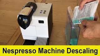 How to descale your Delonghi Nespresso Lattissima coffee machine [upl. by Delogu445]