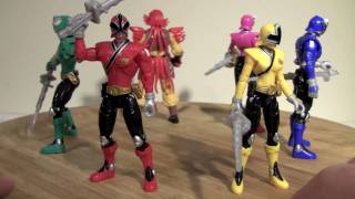 Power Rangers Samurai Mega Ranger Figures [upl. by Ethan]