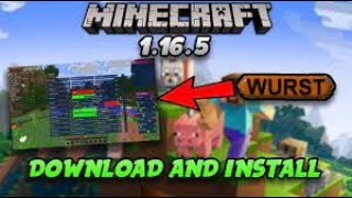 Minecraft Hile Wurst Client İndirme Detaylı Anlatım  18  1165 [upl. by Nodyarb]