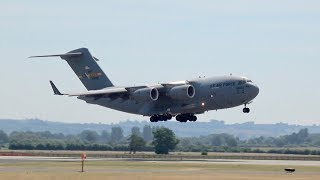 Yeovilton Air Day Arrival Special Friday 6 July 2018 C17 Orion Posidon Typhoon [upl. by Terese986]