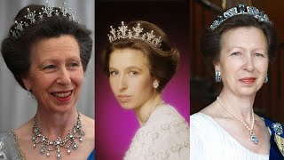 Princess Annes Best Jewelry and Tiara Moments in Photos [upl. by Aloysius]