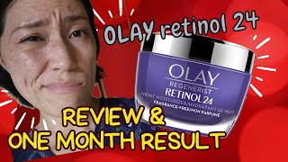 OLAY RETINOL 24 Review amp One month result 【BEFORE amp AFTER】 [upl. by Laurence]