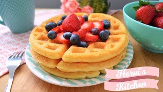 Receta Waffles  Waffles de colores  Ale Hervi [upl. by Juakn345]