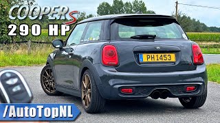 290HP MINI COOPER S F56 MANUAL REVIEW on AUTOBAHN by AutoTopNL [upl. by Tillie]