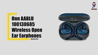 onn Wireless OpenEar Earphones with Environmental Noise Cancellation  User Manual AABLU100130685 [upl. by Pamelina]