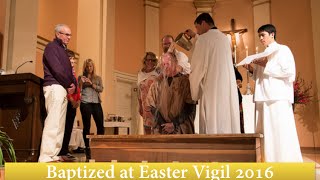 Baptisms at Easter Vigil 2016 English [upl. by Eramat]