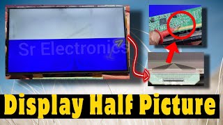 Led Tv Half Screen Problem Fixed  Display Repair Without Bonding [upl. by Ngo]