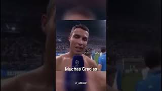 muchas gracias afición esto para vosotros Siuuu cristianoronaldo cr7 shorts realmadrid viral [upl. by Philine]